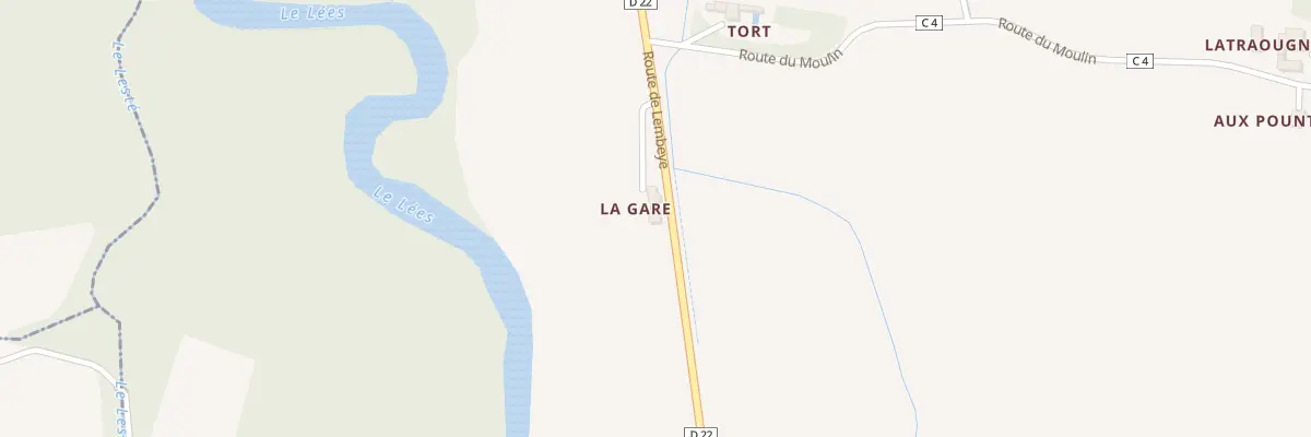 Plan du 5099 La Gare à Bernède