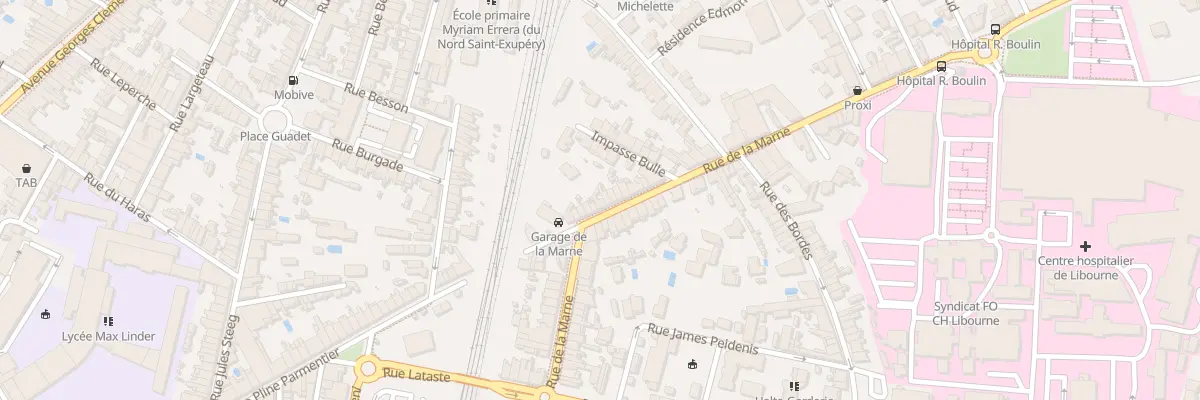 Plan du 43 Rue de la Marne à Libourne