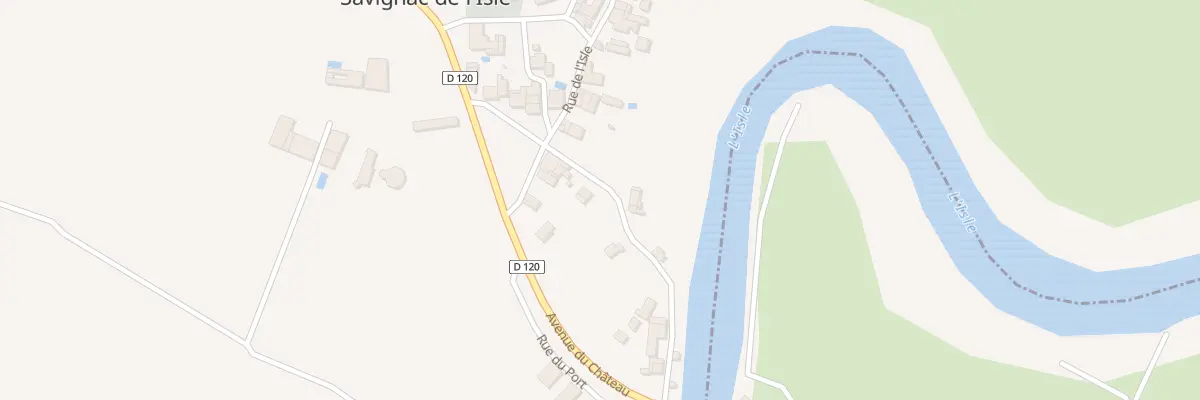 Plan du 42 Bourg à Savignac-de-l’Isle
