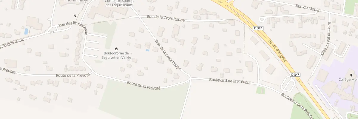 Plan du 20 Rue de la Croix Rouge à Beaufort-en-Anjou