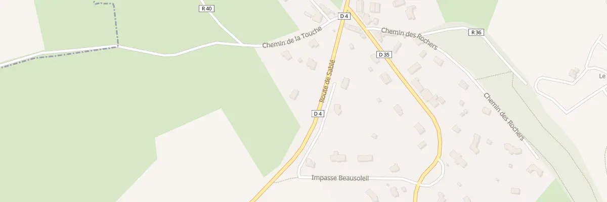 Plan du 4 Rte de Sable à Brûlon