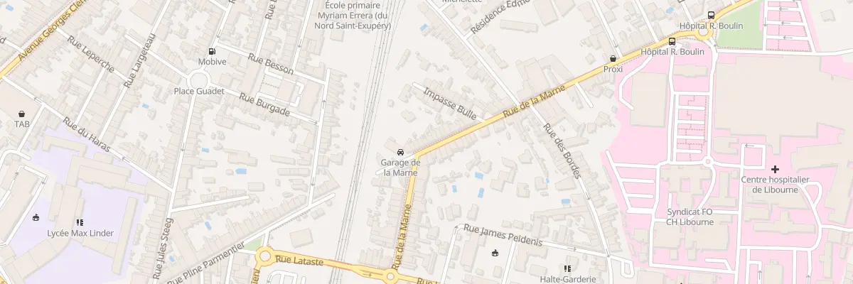Plan du 41 Rue de la Marne à Libourne