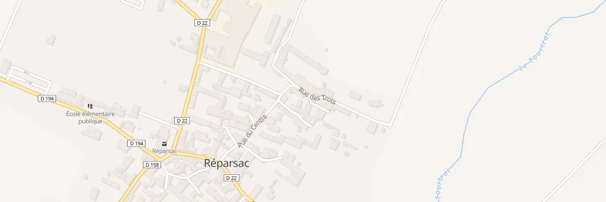 Plan du 14 Rue des Trots à Réparsac