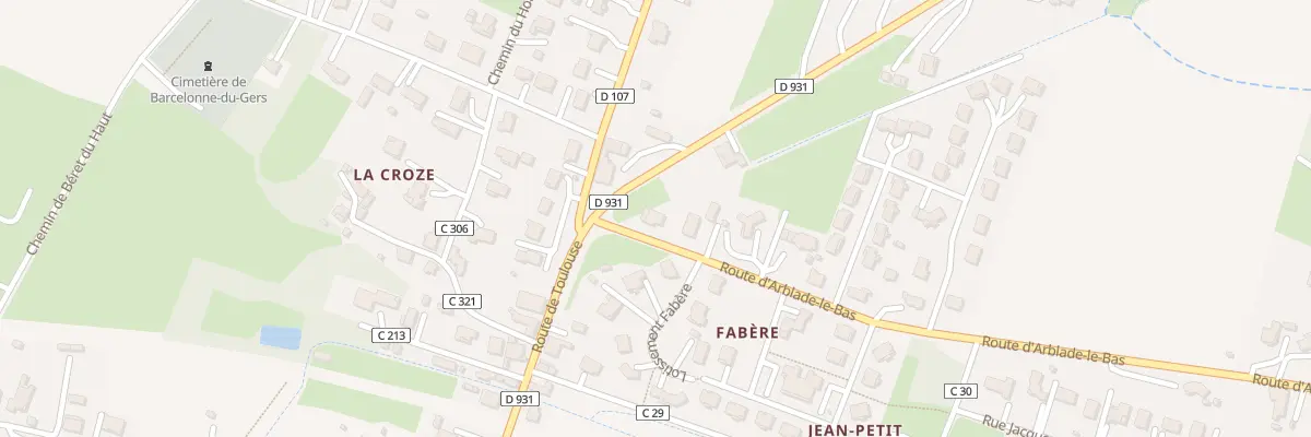 Plan du 1 Rte d’Arblade le Bas à Barcelonne-du-Gers
