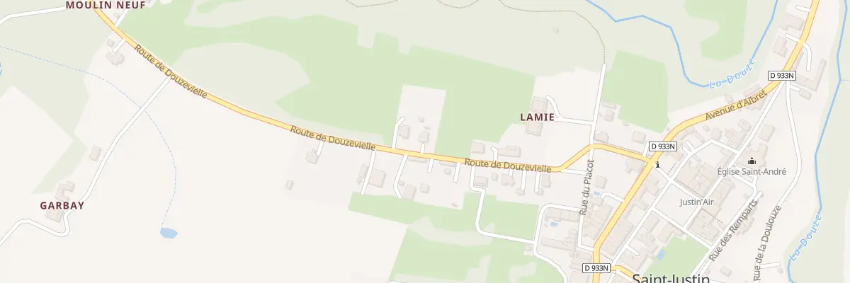 Plan du 290 Rte de Douzevielle à Saint-Justin