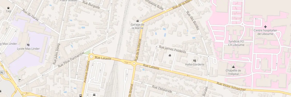 Plan du 18 Rue de la Marne à Libourne