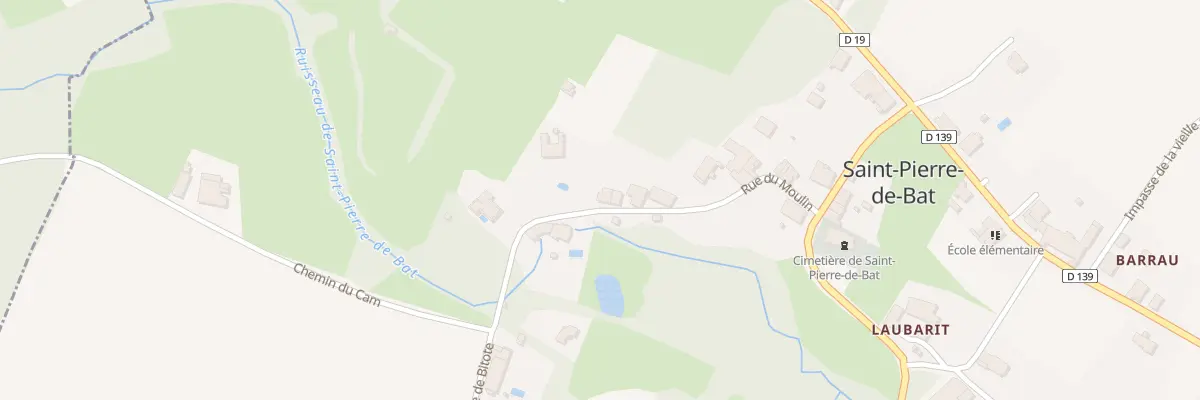 Plan du 17 Rue du Moulin à Saint-Pierre-de-Bat