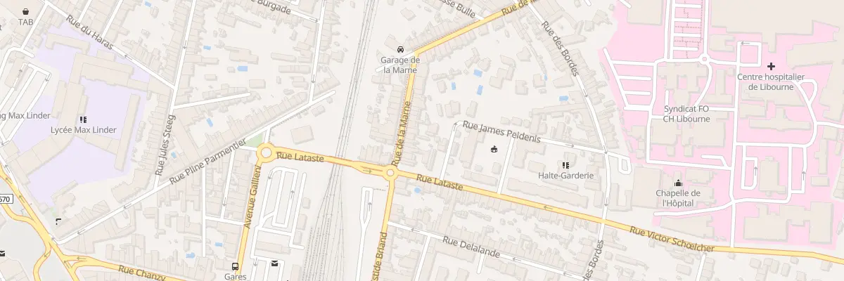 Plan du 14 Rue de la Marne à Libourne