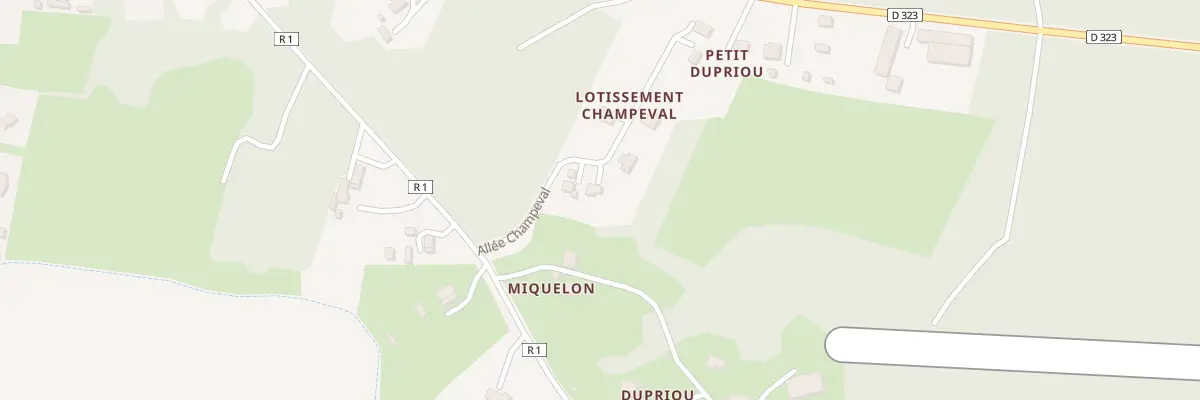 Plan du 140 All Champeval à Saint-Gor