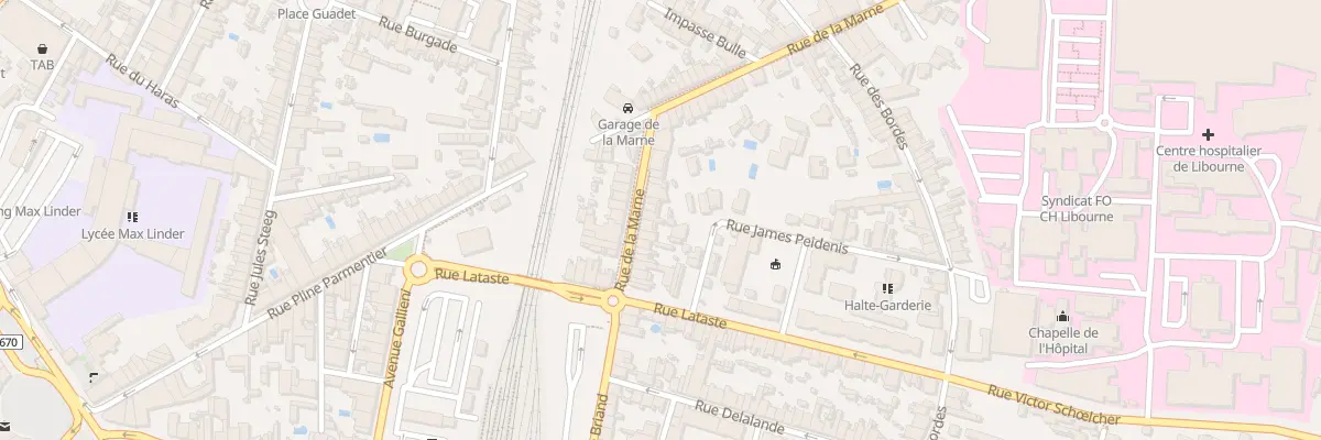 Plan du 20 Rue de la Marne à Libourne