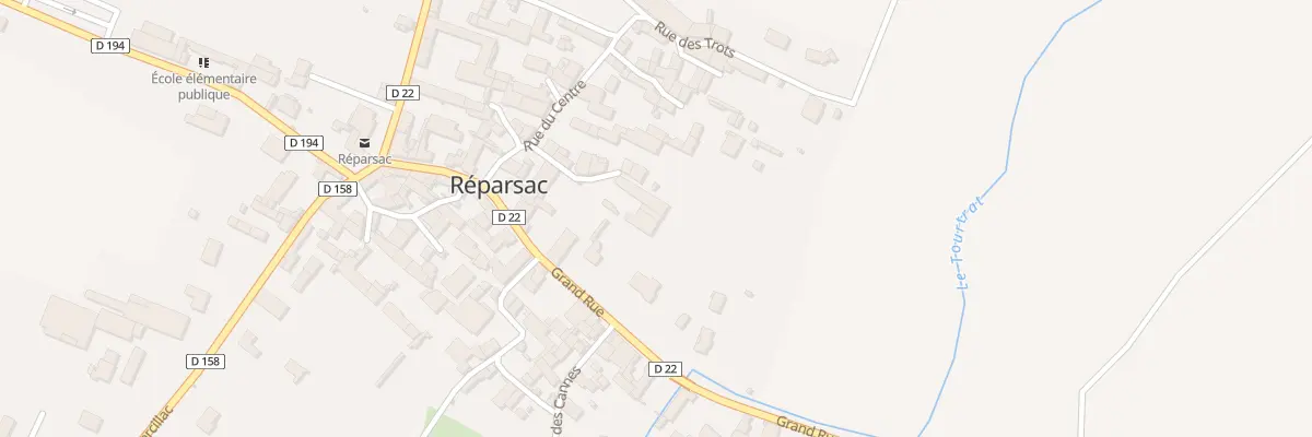 Plan du 6 Rue des Jardins à Réparsac
