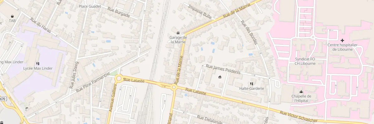 Plan du 22 Rue de la Marne à Libourne