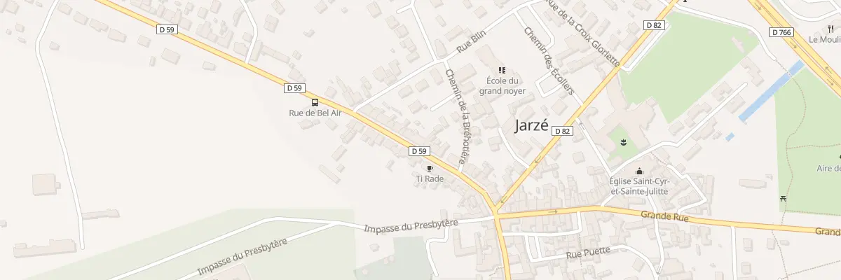Plan du 62 Gr Grand’ Rue à Jarzé Villages