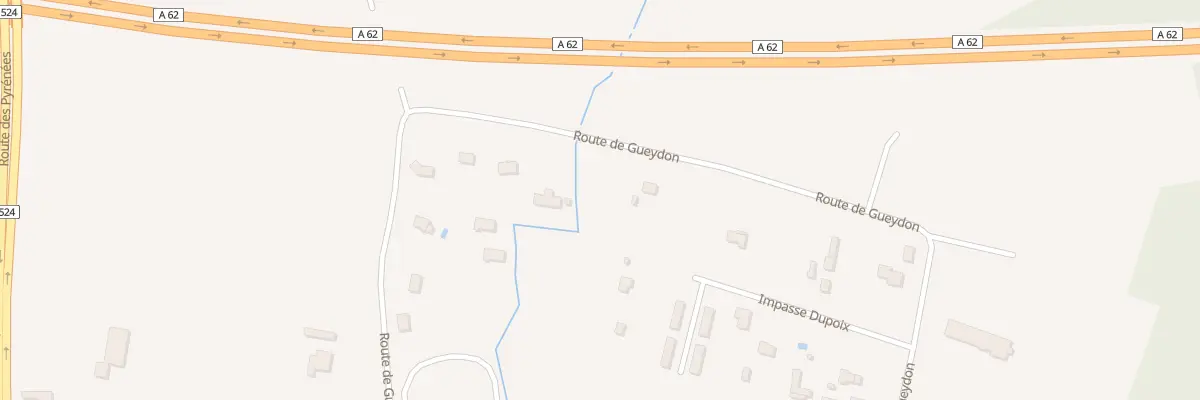 Plan du 25 Rte de Gueydon à Langon
