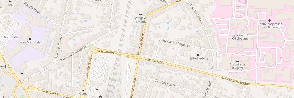 Plan du 10 Rue de la Marne à Libourne