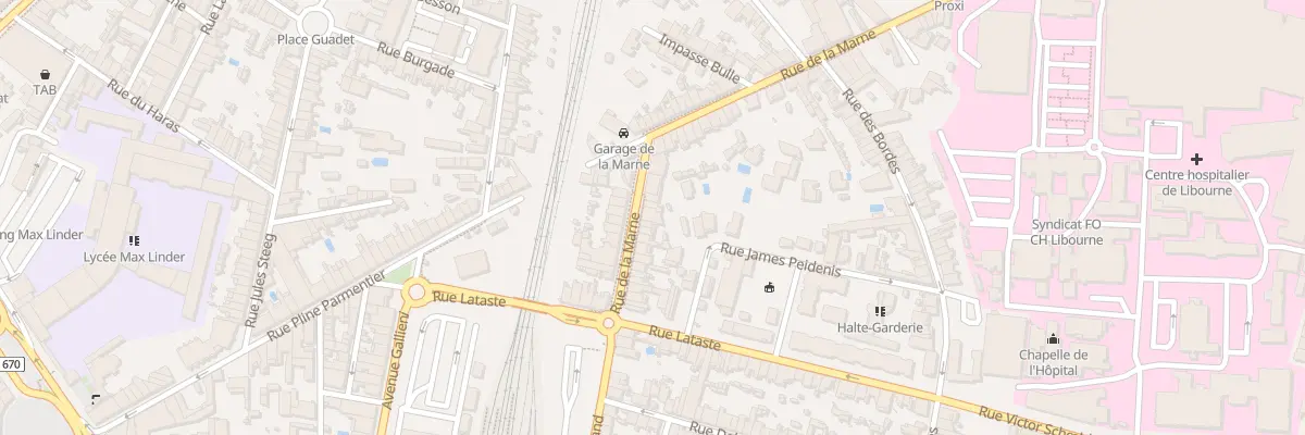 Plan du 26 Rue de la Marne à Libourne