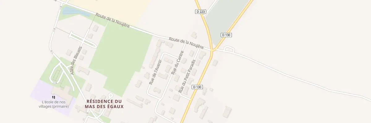 Plan du 11 Rue du Petit Paradis à Néré