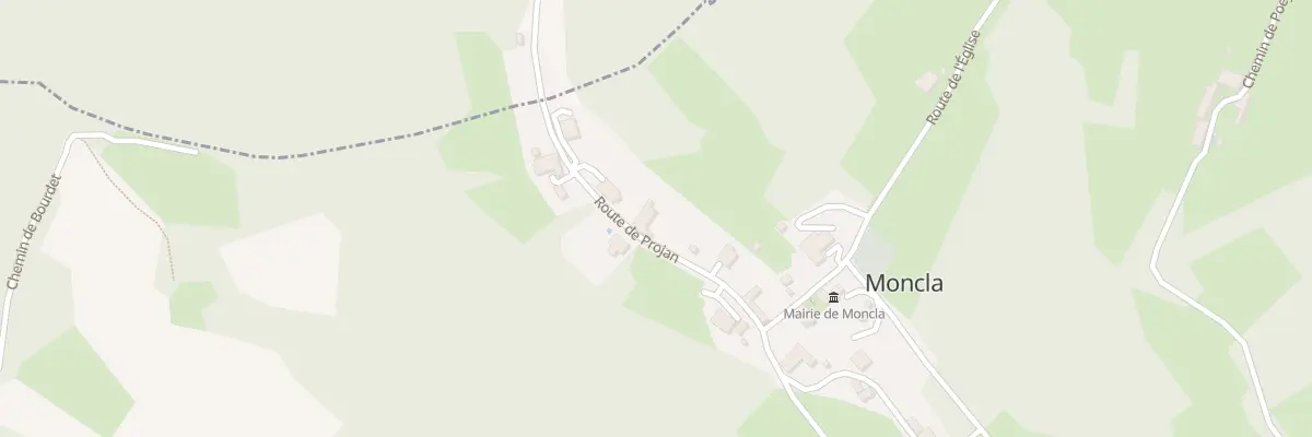 Plan du 120 Rte de Projan à Moncla