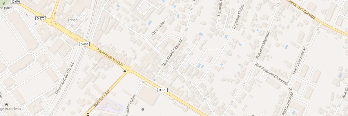 Plan du 14 Rue André Nhévoit à Libourne