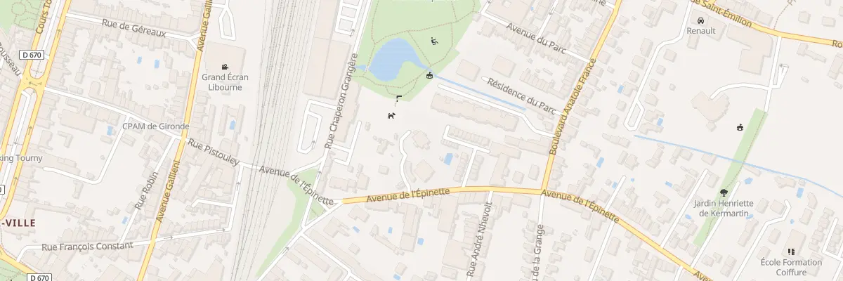 Plan du 25B Av de l’Epinette à Libourne
