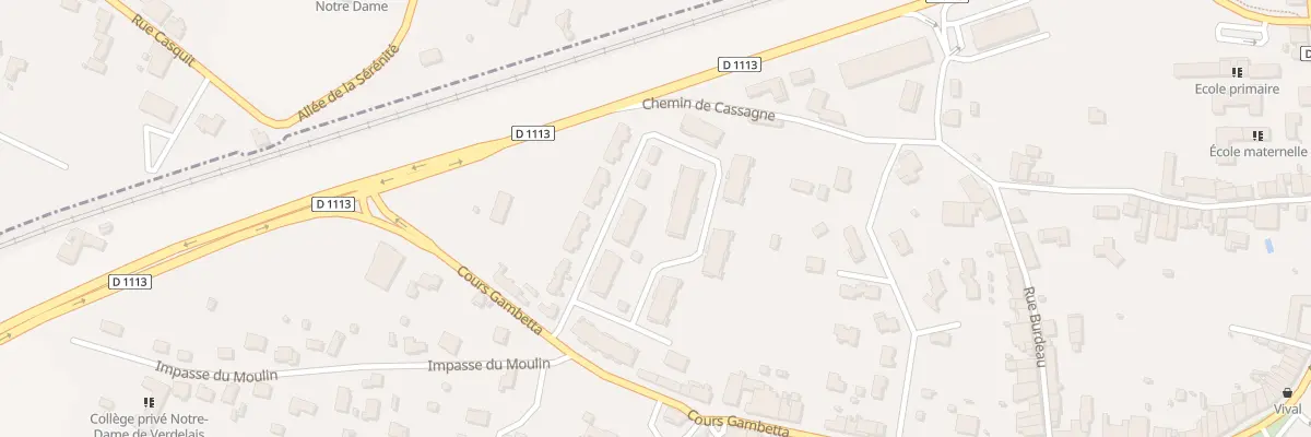 Plan du 26 Crs Gambetta à Saint-Macaire