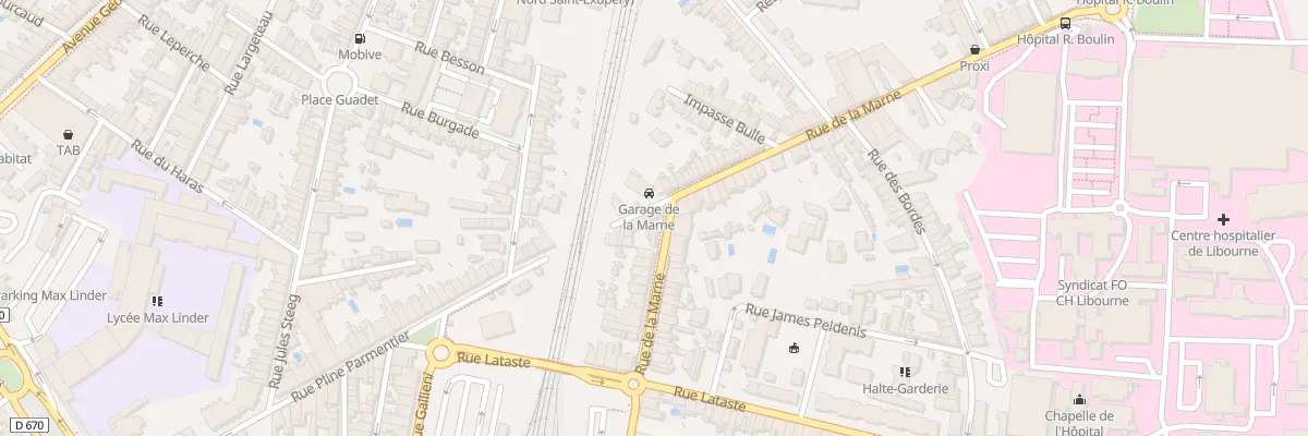 Plan du 31 Rue de la Marne à Libourne