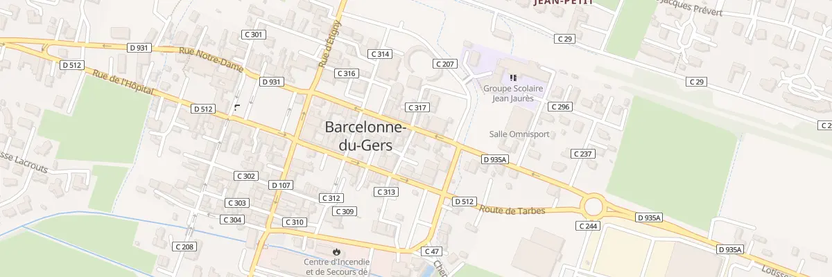 Plan du 1 Rue des Forges à Barcelonne-du-Gers
