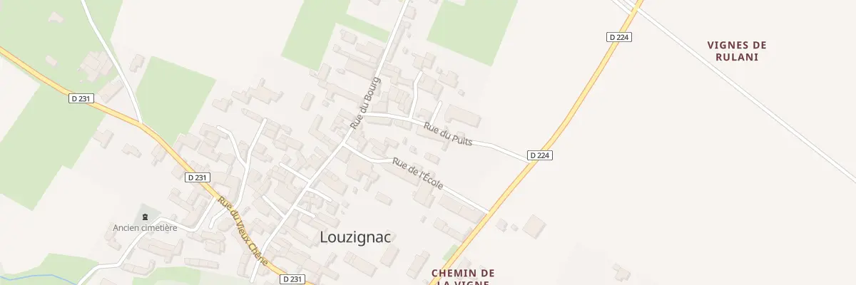 Plan du 8 Rue du Puits à Louzignac