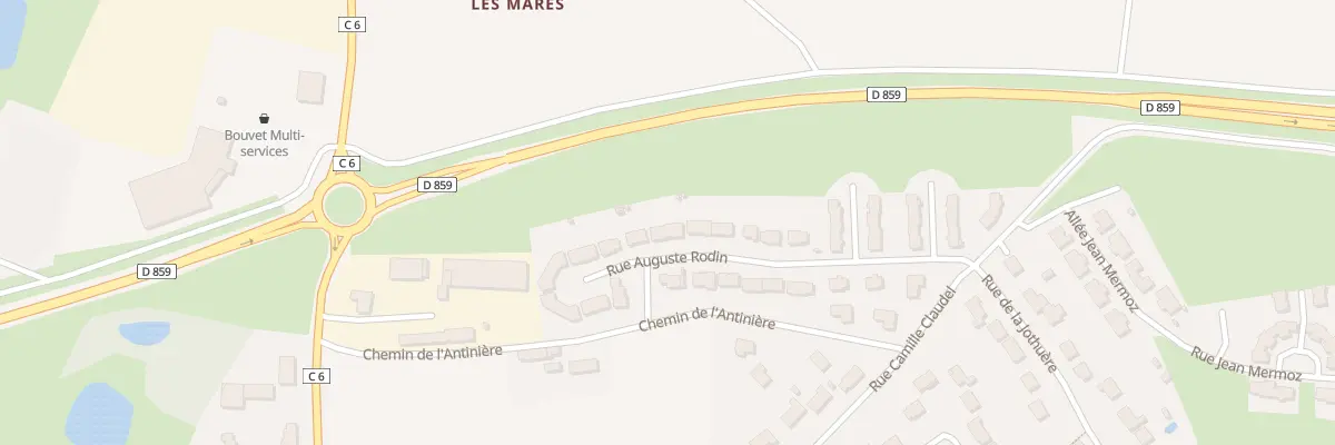 Plan du 12 Rue Auguste Rodin à Durtal