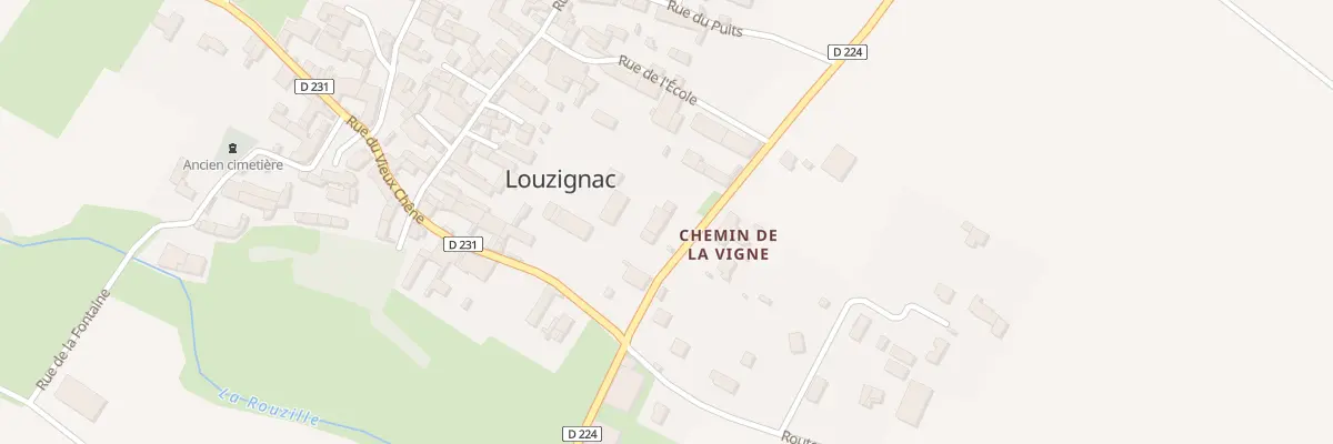 Plan du 7 Rue de la Mairie à Louzignac