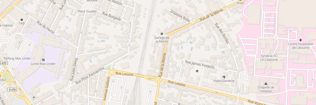 Plan du 19 Rue de la Marne à Libourne