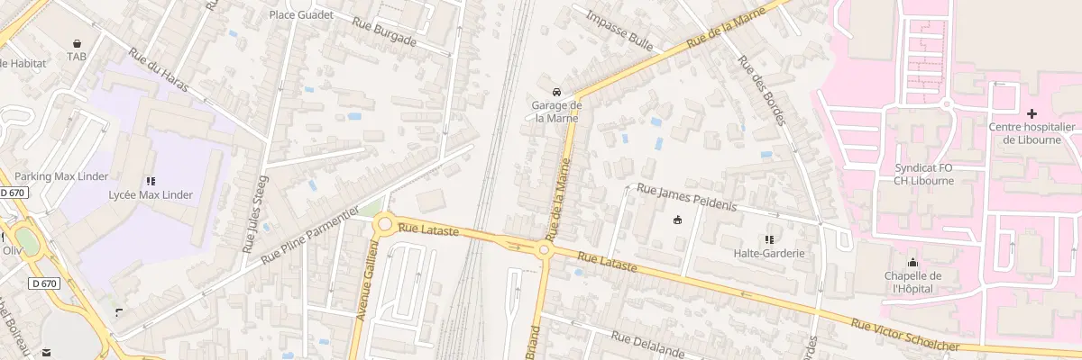 Plan du 13 Rue de la Marne à Libourne
