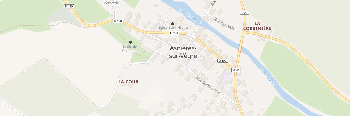 Plan du 3 Rue du Temple à Asnières-sur-Vègre