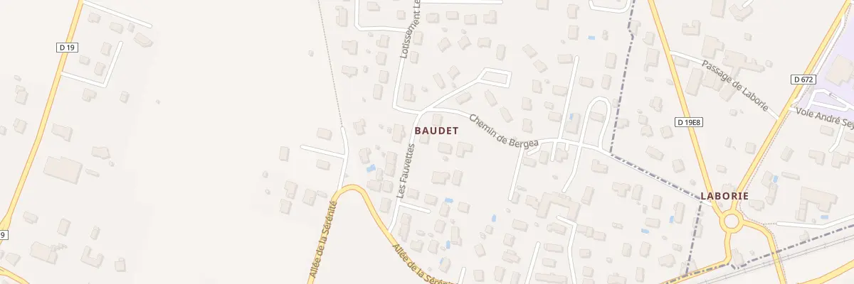 Plan du 183F Baudet à Saint-Maixant