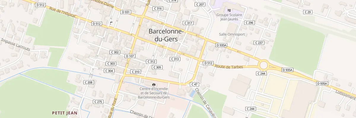 Plan du 12 Rue des Pénitents à Barcelonne-du-Gers