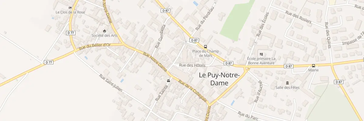 Plan du 14 Rue des Hôtels au Puy-Notre-Dame