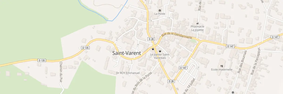 Plan du 5 Rue de l’Eglise à Saint-Varent