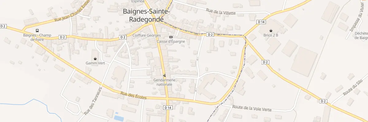 Plan du 23 Rue du Gen de Gaulle à Baignes-Sainte-Radegonde