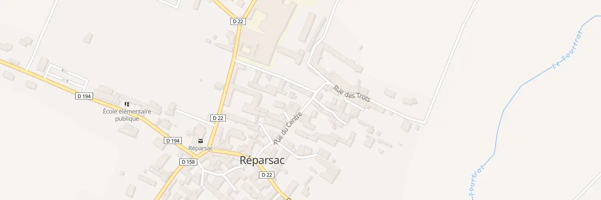 Plan du 11 Rue du Centre à Réparsac