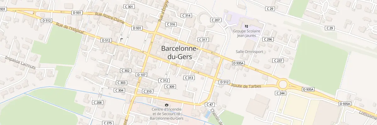 Plan du 9 Rue des Pénitents à Barcelonne-du-Gers