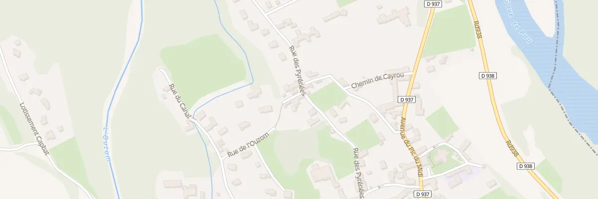 Plan du 14 Rue des Pyrenees à Igon