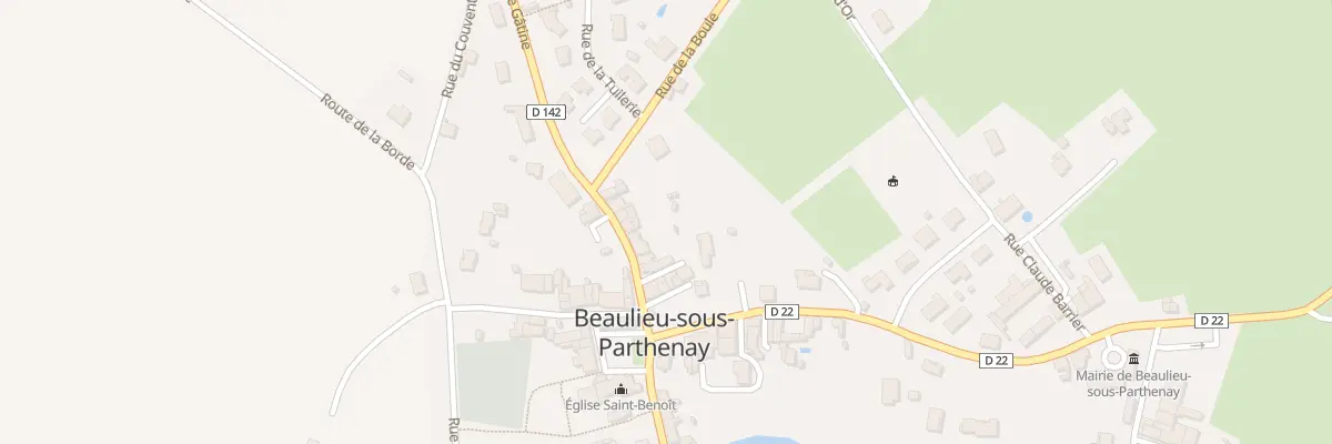 Plan du 6 Rue de Gâtine à Beaulieu-sous-Parthenay