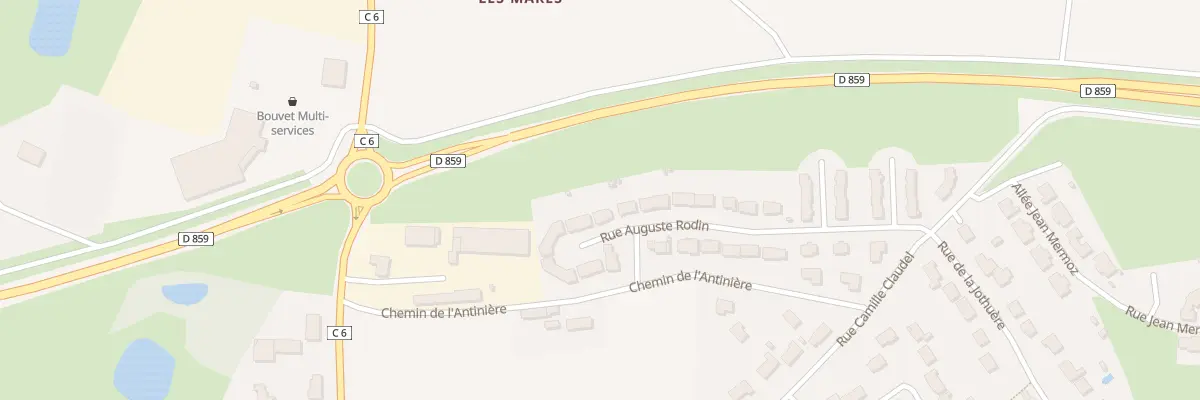 Plan du 16 Rue Auguste Rodin à Durtal