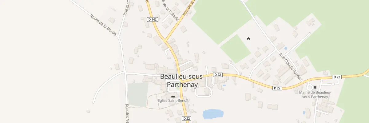 Plan du 2 Rue de Gâtine à Beaulieu-sous-Parthenay