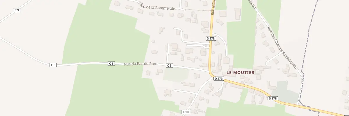 Plan de la Rue du Bac du Port à Amfreville
