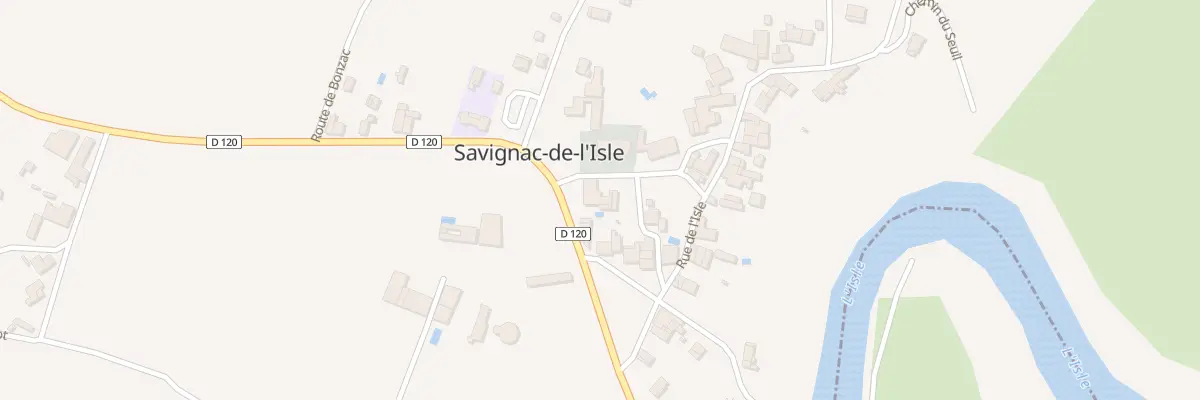 Plan du 49A Bourg à Savignac-de-l’Isle