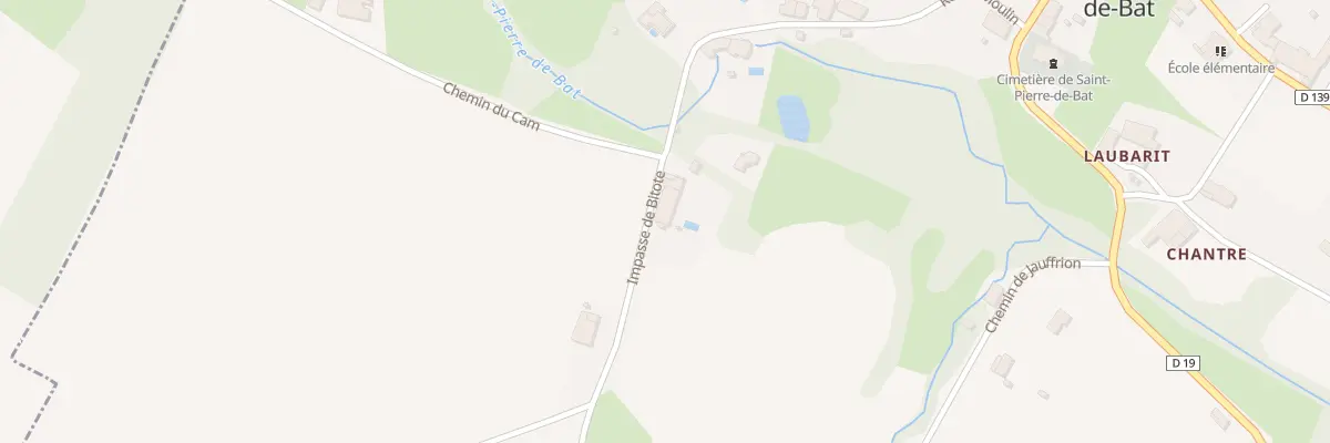 Plan du 2B Che de Guiche Arnaud à Saint-Pierre-de-Bat