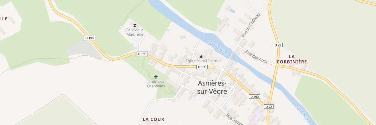 Plan du 3 Rue Saint Hilaire à Asnières-sur-Vègre