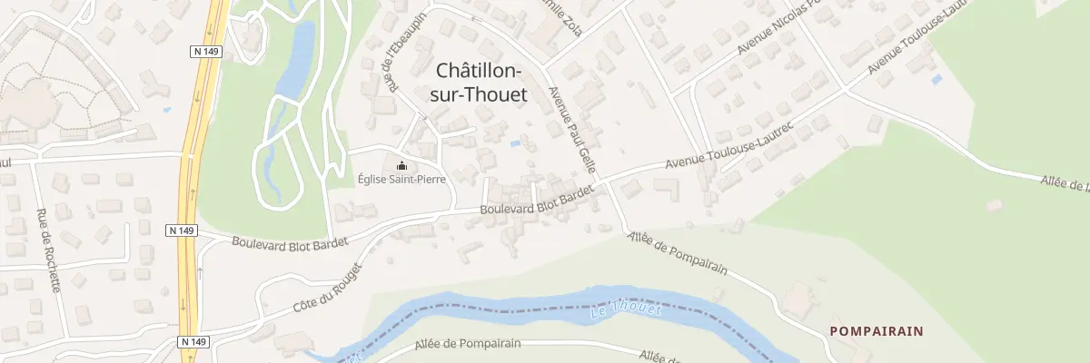 Plan du 20 Bd Blot Bardet à Châtillon-sur-Thouet