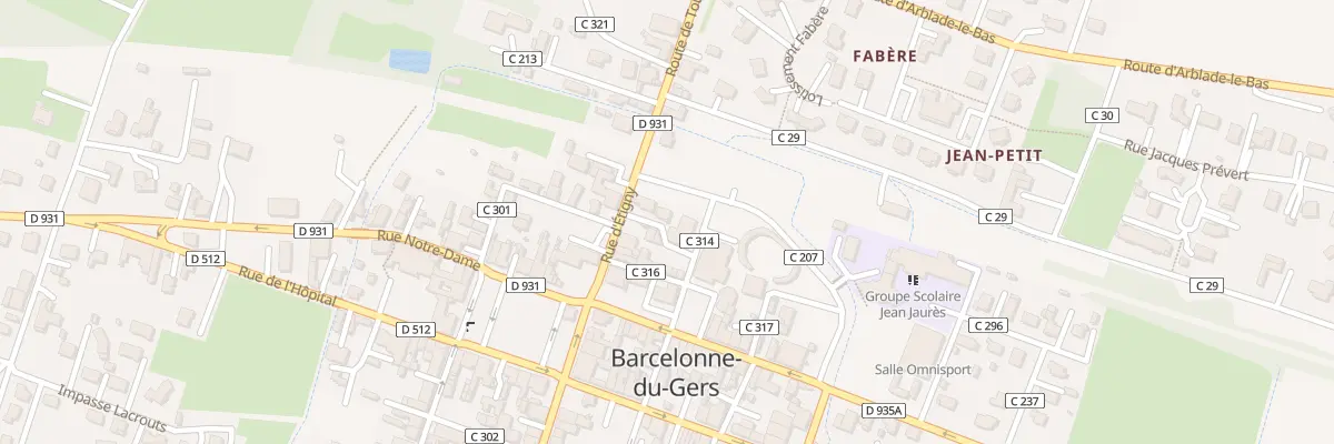 Plan du 1 Che Carrerot du Haou à Barcelonne-du-Gers